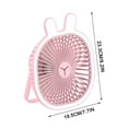 thumbnail image 3 of Needhep Portable Bladeless Neck Fans,Small Electric Fan, Office Desk Fans Small Quiet, Cool Fans for Bedroom, Mini Desk Fans (Pink), 3 of 5