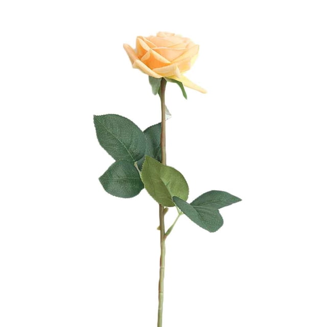 Cateissary Rosa Artificial Ramo Falso Seda Flores de Boda Fiesta Jardín Hogar Kits de decoración para fiestas naranja claro Cateissary JJ16225-05
