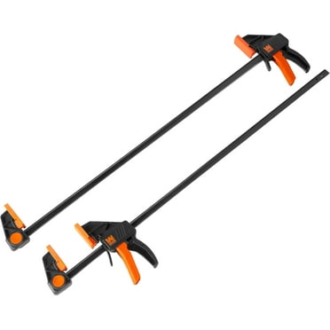 24-Inch Heavy Duty Steel Bar Clamps and Spreaders with 2.3-Inch Throat, Two Pack (CLR242)