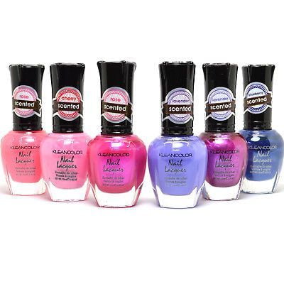 - KLEANCOLOR 6 SCENTED LACQUER NAIL POLISH LACQUER COLLECTION 6SCENTED_SET
