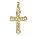 thumbnail image 2 of Auriga Fine Jewelry 14K Yellow Gold Fancy Cross Pendant for Women (L - 20.4 mm, W - 15 mm), 2 of 6