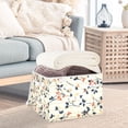 thumbnail image 3 of Yayeee Collapsible Cube Storage Bin with Lid Fabric Closet Decorative Basket with Handles, Beige Leaves Plaid, 3 of 7
