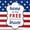 Home Free Brave, variant on RITZ 100% Cotton Kitchen Towels, Set of 4, USA 250, USA 250 Flag