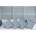 thumbnail image 2 of Ambesonne Retro Throw Pillow Cover 4 Pack, Moroccan Mosaic, 16", Grey Blue, 2 of 5