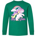 thumbnail image 3 of Inktastic Big Sister Unicorn Long Sleeve Youth T-Shirt, 3 of 5