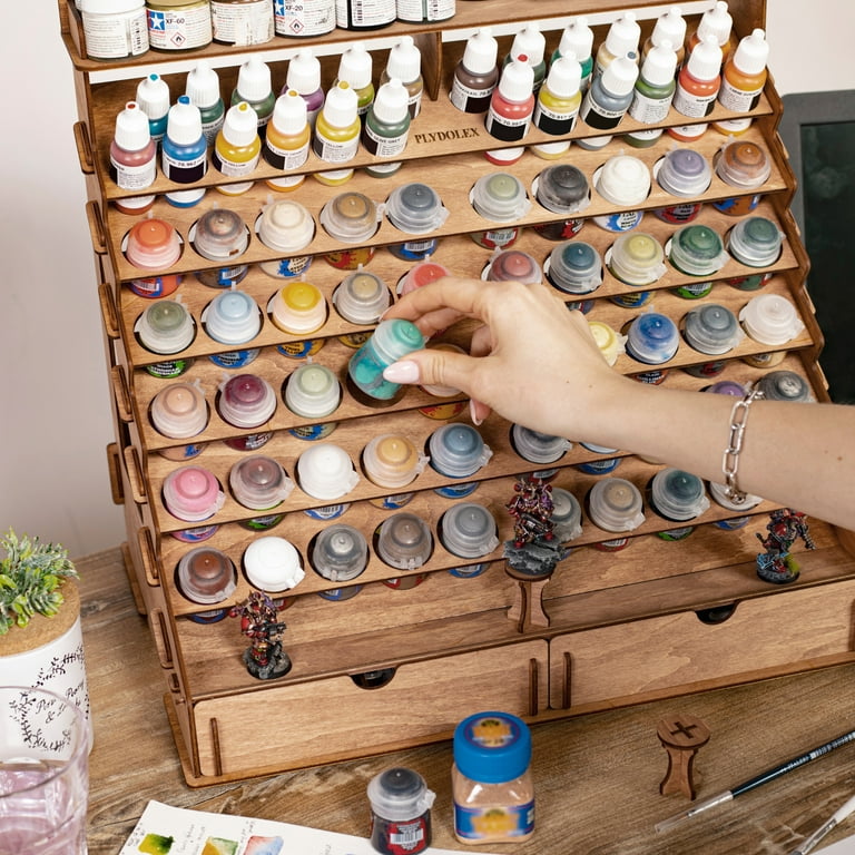  Acrylic Paint Storage, Paint Organizer and Storage, Art Supply  Organizer, Art Bags, Craft Paint Storage, Paint Brush Case Holder, Paint  Tube Storage for Apple Barrel Acrylic Painting, Palette Board : Arts