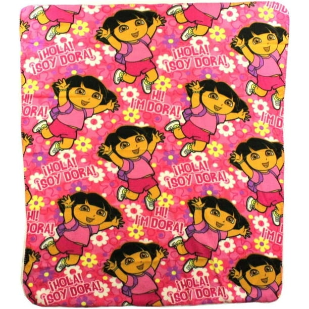 Dora "Hola" Fleece Character Blanket 50 x 60inches
