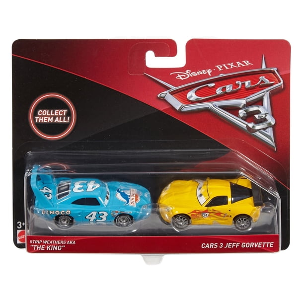 CARS 3 JEFF GORVETTE ジェフ　 カーズ ミニカー Disney/Pixar Cars 3 Jeff Gorvette & King Vehicle 2-Pack - Walmart.ca