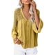 thumbnail image 3 of Blusa suelta informal, camisa informal de crochet para mujer, blusa de manga larga con encaje de crochet, camisa informal de crochet para mujer, elaborada por expertos, 3 of 6