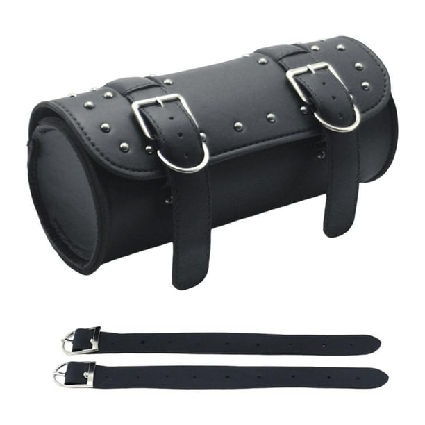 Bolsa de herramientas para motocicleta, bolsa para horquilla de motocicleta, fácil instalación para bicicletas de montaña y carretera. Negro