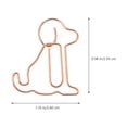 thumbnail image 2 of unbranded 25Ud Clips Animal Perro Dorado Para Memo Y Organización De Documentos, 2 of 7