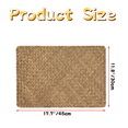 thumbnail image 2 of 2Pcs Natural Seagrass Placemats Woven Rattan Place Mat 17 x 11.8" Rectangular Table Mats, Sea Grass Meal Placemat Bamboo Place Mats for Dining Table Home Kitchen Picnic Table Decor (Coffee), 2 of 8