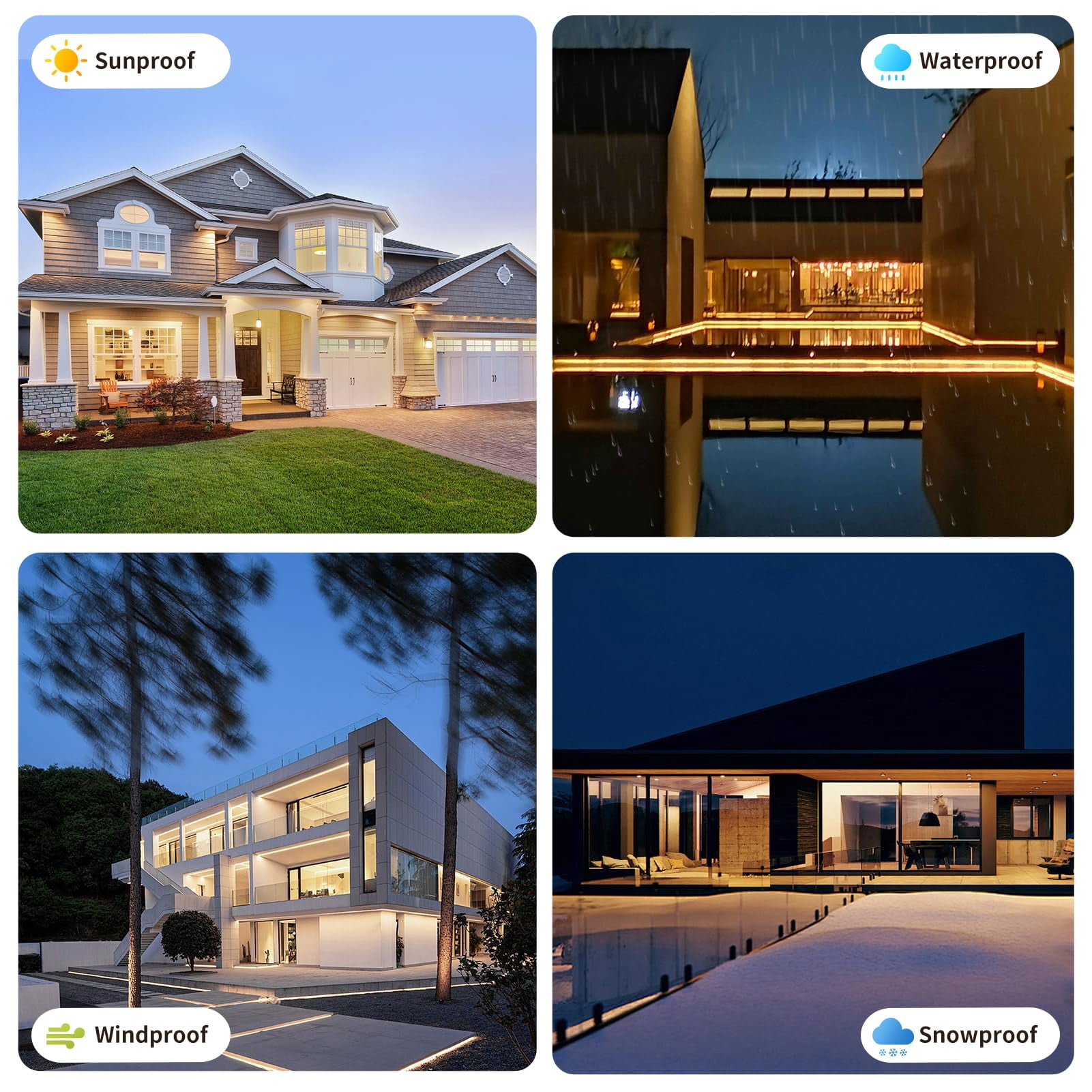 Free Cuttable COB LED Neon Strip Light Waterproof IP68, 12V 16.4ft 3000K Silicone Flexible DIY LED Tape Light for Outdoor Bathroom Swimming Pool Decoration (Without Power Supply)