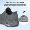 thumbnail image 4 of AMANSSE Men's Air Cushion Sock Shoes Non Slip Lightweight Casual Sneakers Comfortable Tennis Workout Running Shoes Dark Grey Size 12, 4 of 6