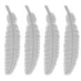 thumbnail image 3 of BRIGHTFUFU 4pcs Molde de plumas de silicona Creativo Marco Molde artesanía Made Molde DIY Molde, 3 of 7