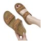 thumbnail image 3 of Bmisegm Ladies Summer Solid Colour Flowers Hollow Breathable Slope with Thick Bottom Large Size Sandals Slippers Summer Brown 6.5, 3 of 8