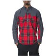 thumbnail image 1 of Staple Mens The Dorchester LS Button Up Shirt, Red, Small, 1 of 2