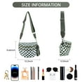 thumbnail image 2 of AEVOS Crossbody Bag,Checkered Purse for Women Black and White Bum Bag Fanny Packs Belt Bag Sling Bag with Shoulder Strap, 2 of 7