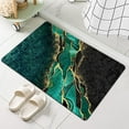 thumbnail image 2 of Diatomaceous Earth Bath Mat,Black and Green Gold Marble Non-Slip Volume Super Absorbent Fast Drying for Bathroom Kitchen Door mat,Eco-Friendly Easy to Clean 17×27.5Inch (43 * 70cm), 2 of 6