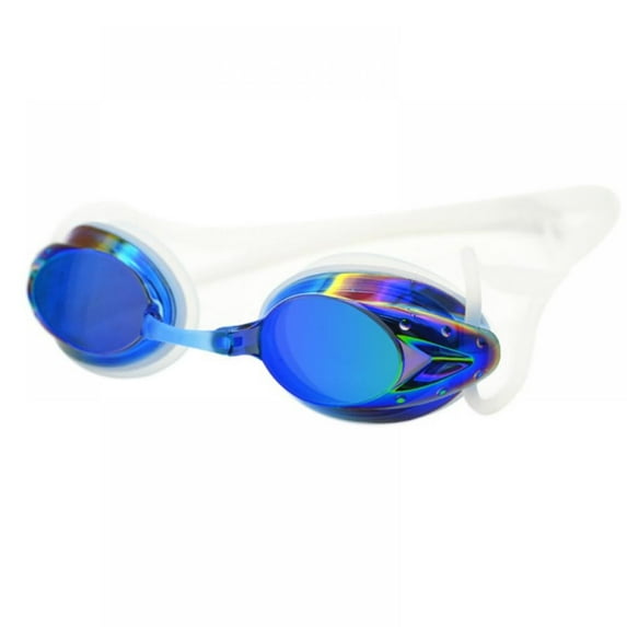 Prettyui Swimming Goggles Men Women High Definition Waterproof Anti-fog Electroplated Lens Glasses