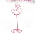 thumbnail image 5 of CTIRCHIU 12Pcs Pink Flamingo Number Holders Strong Metal Photo and Paper Clip Stands for Decor, 5 of 5