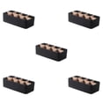 thumbnail image 3 of VONKY Partition Ladder Layered Detachable Partition Wide Application Large Capacity Plastic Storage Box Organizers Storage Black Rectangular 8-cell 5Set, 3 of 6