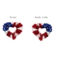 thumbnail image 7 of ZPWSHI 250th Anniversary Heart Wreath, Flag Heart-Shaped Wreaths for Front Door, Patriotic Brave Wreath, Red White & Blue Flag Wreaths, Decor for 4th of July, Independence Day & Veterans Day, 7 of 7
