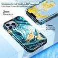 thumbnail image 3 of CASEFIV for iPhone 13 Pro Max 6.7 inch 5G Case,Heavy Duty Shockproof Hybrid Hard PC Protection Cover for Women Girls,Black, 3 of 8