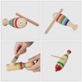 thumbnail image 3 of WASHWEPE Wooden Guiro Percussion Instrument for Beginner with Stick Assorted Color Fish Shaped 3 Sets, 3 of 8