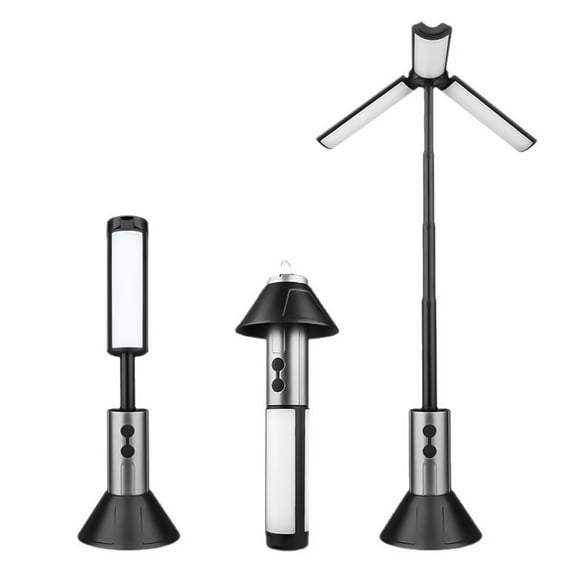 Furnhome Portable Camping Lights with Stand,Rechargeable LED Work Lights,Outdoor Cordless Camping Lantern Waterproof,Hangable Tent Lights,Perfect for Camping,Working,Home Emergency Light