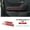 red carbon, variant on LHD RHD Car Door Decorative Strips Interior Sticker Real Soft Carbon Fiber Panel 4pcs/set for BMW Mini Cooper S F65 2024 2025.