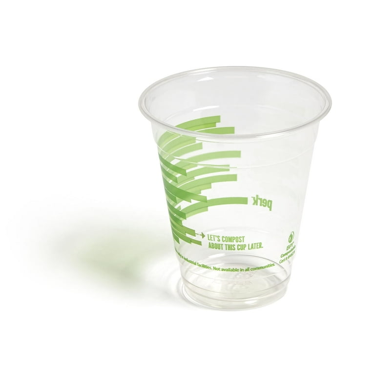 Karet Earth PLA Plastic Cups 12 Oz Clear Pack Of 1000 Cups