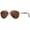 Brown / Gold, variant on Retro Aviator Sunglasses for Women Men  Flat Square Aviator Sun Glasses 70s 80s 90s Classic Shades