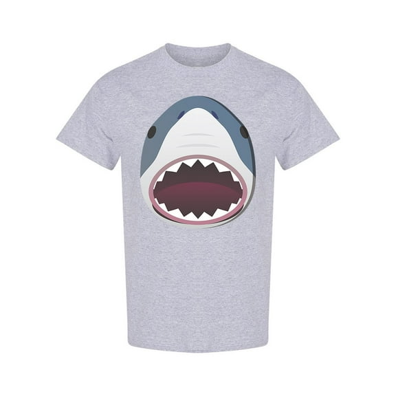 Shark Face T-Shirt Men -Image by Shutterstock, Male 3X-Large