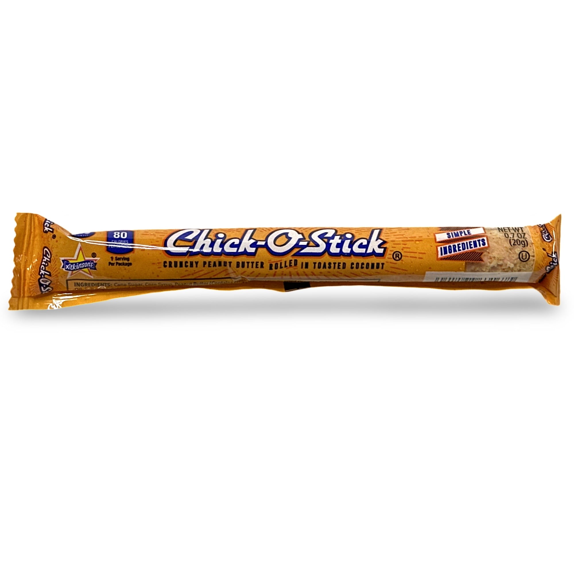 (3 pack) Chick O Stick Peanut Butter Coconut Snack Bars, 16.8 Ounce, 24 Pack