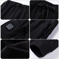 thumbnail image 2 of Pantalones cálidos con carga USB y calefacción, felpa, 3 áreas para invierno (6XL), color negro Pantalones calefactores cálidos, 2 of 9
