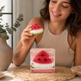 thumbnail image 5 of Crispy Skin Simulation Watermelon Squishy Pocket Fidget Squeeze Toy, Slow‑Rise Decompression Play Toy, Stress & Anxiety Relief Sensory Toy for Children Adults, Daily Leisure(1PCS), 5 of 6