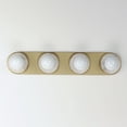 thumbnail image 2 of Hollywood 4 - Light White Alabaster And Natural Aged Brass Brass Modern Incandescent Aluminum And Ceramic And Steel Wall Sconce, 2 of 5