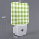 thumbnail image 2 of Fotbe White Green Plaid Luz Nocturna LED, Luz de Noche con Sensor de Luz Natural de Anochecer a Amanecer, Se Enchufa a la Pared, Blanco Cálido 0.5W-UK, 2 of 7