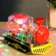 thumbnail image 1 of Juguete educativo, tren de engranajes eléctrico transparente, locomotora de engranajes eléctrica, juguetes de tren de engranajes eléctrico transparente, creados magistralmente, 1 of 9