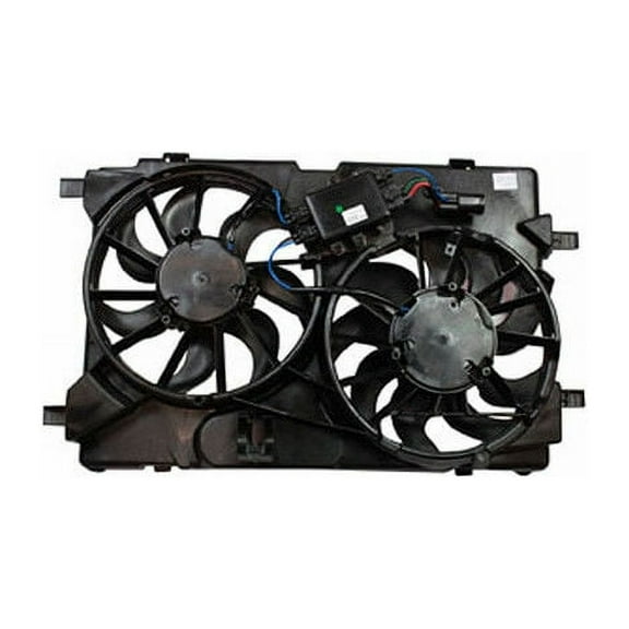Radiator Fan Assembly - Compatible with 2010 - 2012 Lincoln MKZ Base Sedan 3.5L V6 2011