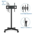 thumbnail image 3 of RTVR Mobile TV Cart Stand with Wheels for 32 to 60 inch Screens, Rolling TV Mount Stand Compatible with All Apple Roku Ultra, 3 of 10