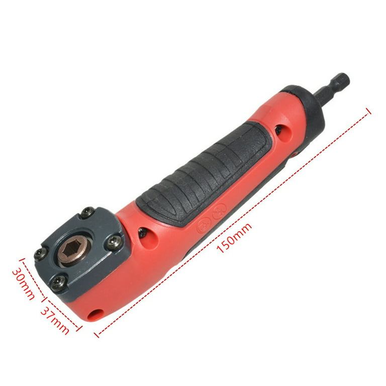 OOKWE 90° Degree Right Angle Attachment Right Angle Drill Driver Screwdriver  Extension Holder Adapter Used for Tight Spaces 