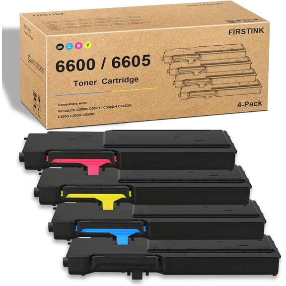 High Capacity Phaser 6600 WorkCentre 6605 Toner Cartridge 106R02228 106R02227 106R02226 106R02225 Toner Cartridges Replacement for Xerox Phaser 6600 6600N 6600DN WorkCentre 6605N 6605DN Printer