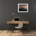 thumbnail image 3 of Jaynes Gallery 14x12 White Modern Wood Framed Museum Art Print Titled - USA-New Jersey-Cape May National Seashore Sunset on ocean shore, 3 of 4
