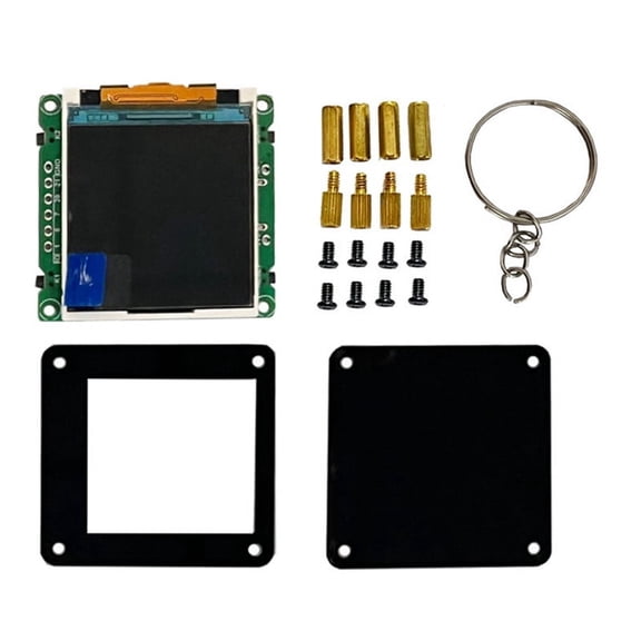 ESP32 C3 Mini Development Board with 1.44 Inch LCD Display ST7735, LVGL Compatible, SPI Interface TV Pendant Design,1 * Portable Display Kit,Black