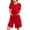 Red, variant on CHUMUD Zip Up Robes for Women Short Sleeves Zipper House Coat Short Bathrobes Lightweight Bridal Pjs Nightgown with Pockets