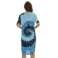 thumbnail image 2 of Just Love Short Sleeve Nightgown / Night Shirts Sleep Dress for Women (Tie Dye Blue Swirl, 3X), 2 of 3