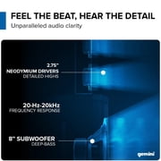 Gemini Sound Modular Line Array Peak Power Portable PA System Black