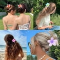 thumbnail image 5 of Pinzas para el pelo de plástico con forma de flor, paquete grande de 6, pinzas para el pelo de flores Kavya, pinzas para el pelo de acrílico multicolor, pinzas para el pelo con forma de, 5 of 5